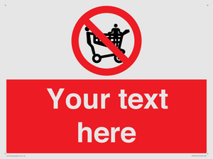 Custom No Climbing on Trolley Sign